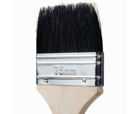 Кисть для красок и лаков на масляной основе Ocean Color натуральная щетина, 75 мм 20075 – изображение 4