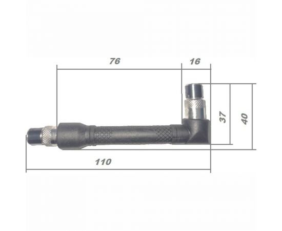 Г-образная отвертка с комплектом бит торкс с отверстием FORCE 1/4" 8 предметов 2081 – изображение 4