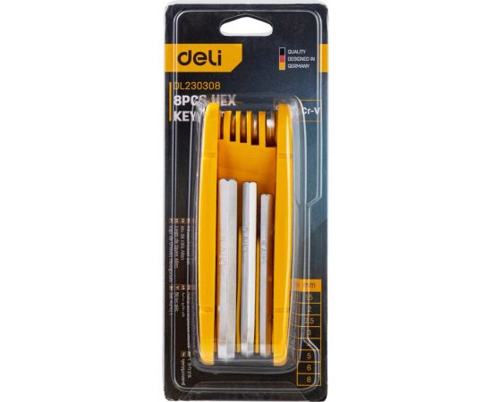 Набор шестигранных ключей DELI DL230308 98337 – изображение 4