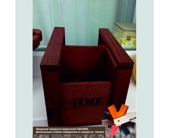 Морилка водная SAFORA для дерева, темный орех, 500 мл 004 – изображение 5