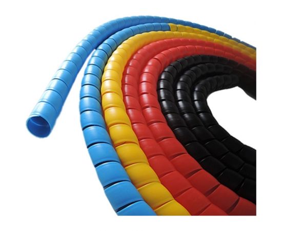 Спиральная пластиковая защита SG PARLMU -20-C11, полипропилен, размер 20, выпуклая поверхность, цвет черный, длина 1 м PR0600200 – изображение 8