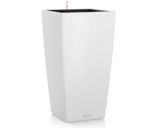 Кашпо Lechuza Cubico Color Complete Белый 22x22xH41 см 13160 