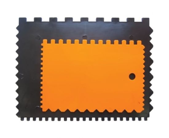 Набор пластиковых зубчатых шпателей Петрович 2шт, размер 90*130мм 4100002460 