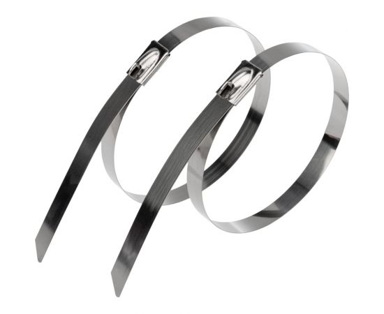 Стальной хомут стяжка REXANT 300x7,9 мм, 100 шт. 07-0310-100 