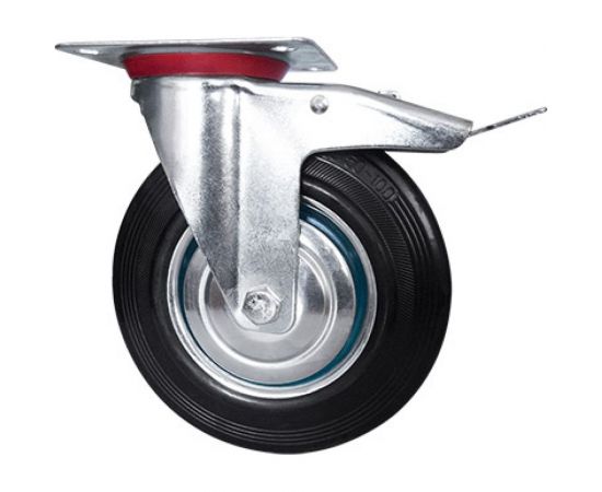 Колесо промышленное поворотное с тормозом Longway SCB93 