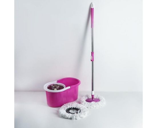 Набор для уборки Доляна ведро с металлической центрифугой, швабра, дополнительная насадка, цвет МИКС 140362 – изображение 11