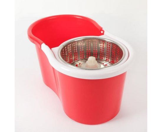 Набор для уборки Доляна ведро с металлической центрифугой, швабра, дополнительная насадка, цвет МИКС 140362 – изображение 12