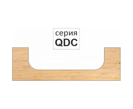 Фреза фасонная кромочная (16х45 мм; хв-к 6 мм; R3 мм) QDC616 DJTOL 2820 – изображение 2