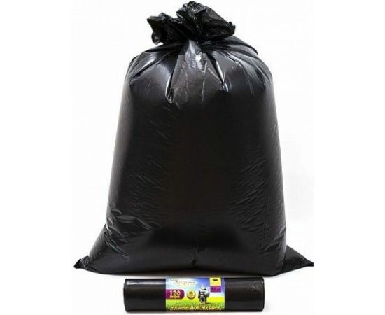 Мешки для мусора Добрыня (10 шт; 70х110 см; 120 л; 100 мкм; ПВД; черные) МирПак 4650056203236 – изображение 2