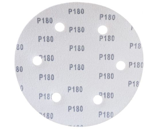 Круг шлифовальный (5 шт; 225 мм; P180; 6 отверстий) АЯ-ТЕХ 4673729815024 – изображение 2