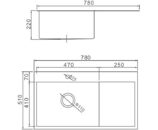 Кухонная мойка из нержавеющей стали Gerhans K37851-L – изображение 2