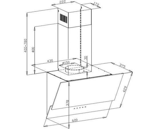 Кухонная вытяжка MAUNFELD Plym Touch 60 White Glass White – изображение 2