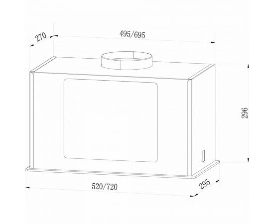Вытяжка Lex GS BLOC G 600 Black CHTI000359 – изображение 2
