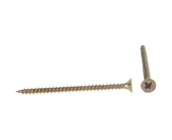 Универсальные саморезы Стройбат желтые 4.0х60 200 шт. 2641132 / 076071 – изображение 3