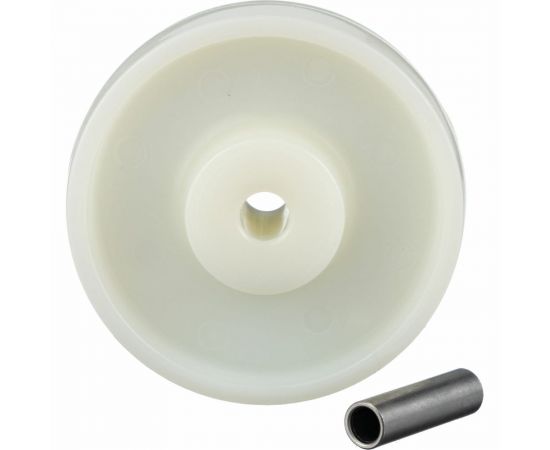 Колесо под ось (100 мм; подшипник скольжения; грузоподъемность 250 кг; полиамид) СТЕЛЛА-ТЕХНИК N48100PNYSW – изображение 3