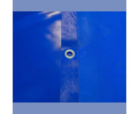 Строительный полог ПВХ, МТ1 500, 3х2 м, на люверсах с шагом 0.5 м, синий RUSтент СПП50032 – изображение 3