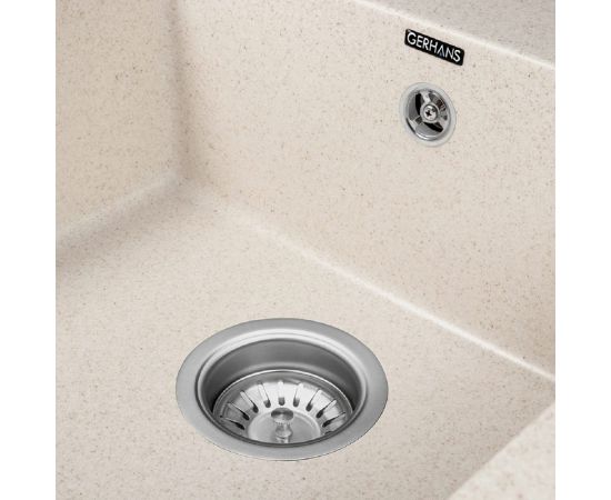 Кухонная мойка Gerhans B 27 20 БЕЖЕВЫЙ /БЕЛАРУСЬ/ 760х510 мм В27-20 – изображение 3