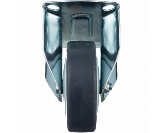 Колесо неповоротное (100 мм; грузоподъемность 100 кг; термопластичная серая резина; полипропилен) СТЕЛЛА-ТЕХНИК N48100TPRF – изображение 4