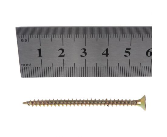 Универсальные саморезы Стройбат желтые 4.0х60 200 шт. 2641132 / 076071 – изображение 4