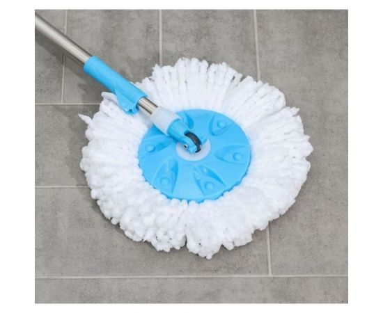 Набор для уборки Доляна ведро с металлической центрифугой, швабра, дополнительная насадка, цвет МИКС 140362 – изображение 5