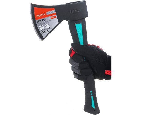 Топор Sturm 800 г полностью обрезиненная рукоятка 1015-06-FR0800 – изображение 5