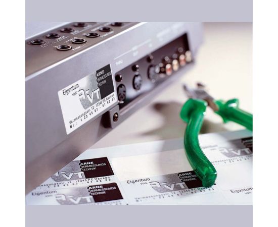 Самоклеящиеся этикетки Avery Zweckform серебристые полиэстер 210x297 мм 20 шт. L6013-20 – изображение 6