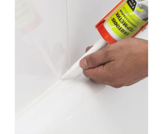 Универсальный силиконовый герметик EKOTOOLS санитарный, прозрачный, 260 мл 6507802 – изображение 8