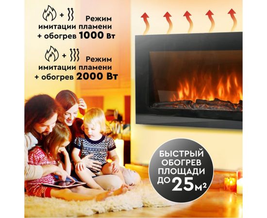 Настенный электрокамин Planta PFP-WM090 SLIM – изображение 9