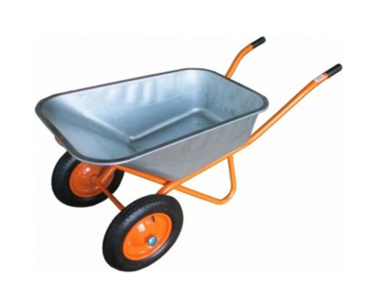 Строительная двухколесная тачка Bohrer колесо 3.25-8, 110 л, 210 кг ТВН-2Н 