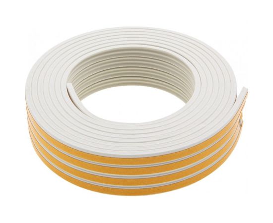 Резиновый уплотнитель СИБРТЕХ (12 м; профиль E; белый) 88911 