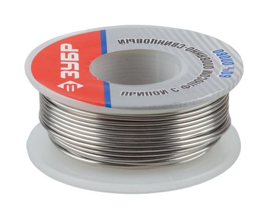 Оловянно-свинцовый припой Зубр 60% Sn 40% Pb 100 гр 55420-100 