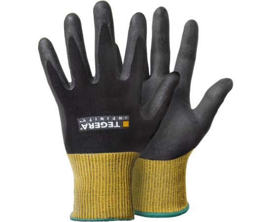 Нитриловые рабочие перчатки для защиты от механических рисков, сухой захват TEGERA 8800-10 