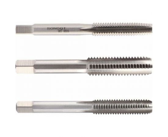 Комплект ручных метчиков из 3-х штук SONGQI M6x1 HSS Form B 12 009 210 