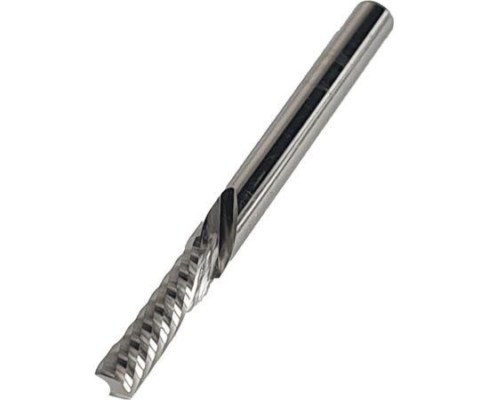 Фреза спиральная однозаходная нижний рез для ЧПУ (3.175x15x38 мм; S=3.175 мм; Z1) Greencut GX3165 