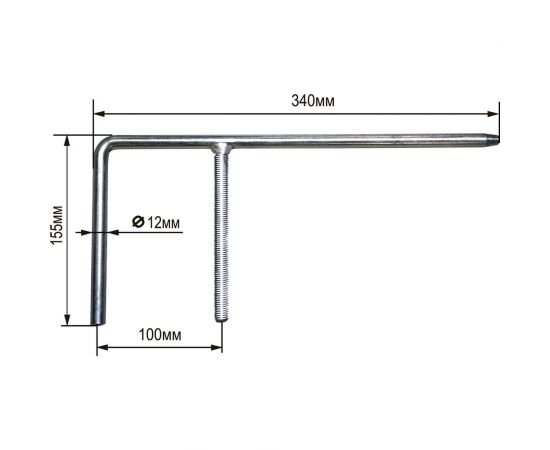 Штанга направляющая F-образная для BG200 ELMOS e60 319 