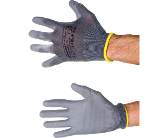 Перчатки для защиты от ОПЗ Scaffa PU1350P-DG размер 8 00-00012434 