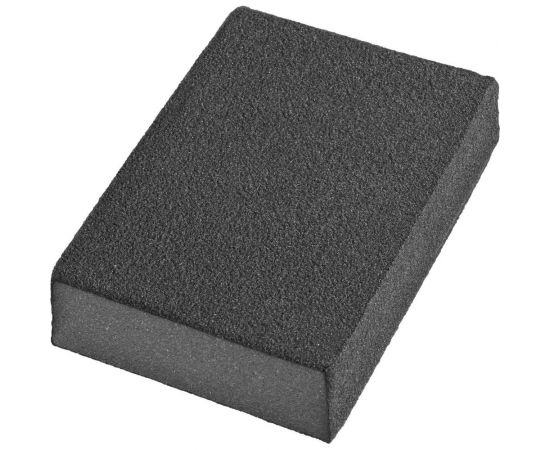 Губка шлифовальная четырехсторонняя AL2O3 средняя жесткость (100x68x26 мм; Р80) DEXX 35637-080 