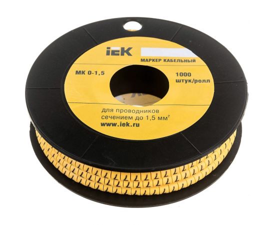 Маркировочное кольцо IEK 0-1.5мм, 7, МК, 1000шт/ролл UMK00-7 