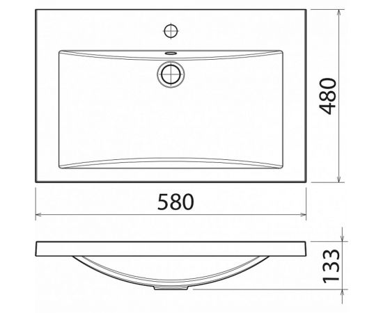 Умывальник Florentina Анита 580 У22676 – изображение 2
