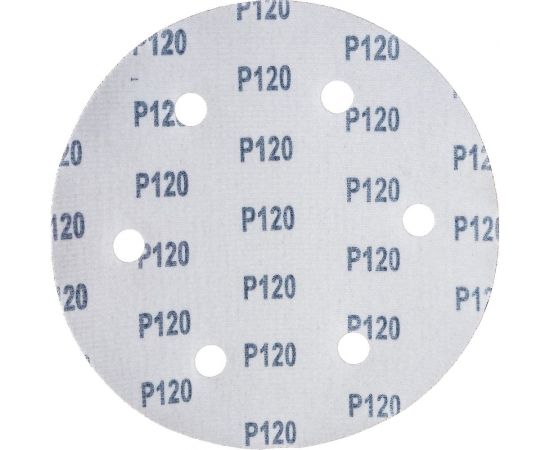 Круг шлифовальный (5 шт; 225 мм; P120; 6 отверстий) АЯ-ТЕХ 4673729815000 – изображение 2