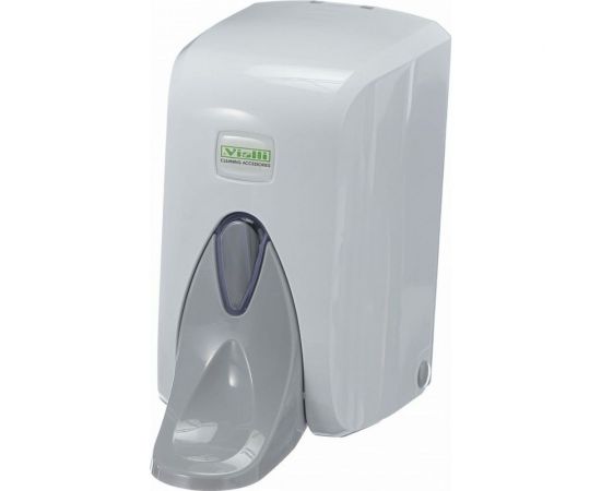Диспенсер для жидкого мыла Vialli с контейнером и удлиненной кнопкой, 1000 мл, белый S6M – изображение 3
