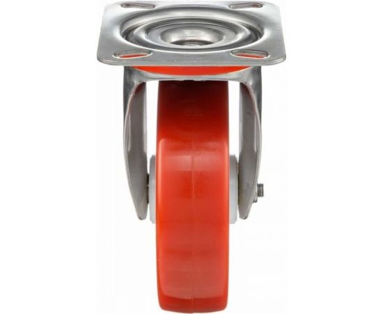 Колесо с нержавеющей вращающейся опорой, пластиной крепления и передним тормозом (100 мм; 170 кг; INOX) Tellure rota 606702 – изображение 3