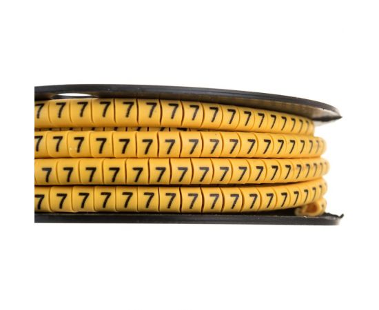 Маркировочное кольцо IEK 0-1.5мм, 7, МК, 1000шт/ролл UMK00-7 – изображение 3