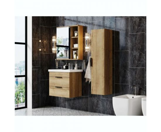 Подвесная тумба с раковиной Onika ЛЕГРАН 70.13 дуб галифакс 107048 – изображение 3