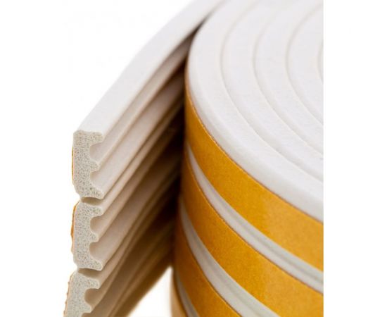 Резиновый уплотнитель СИБРТЕХ (12 м; профиль E; белый) 88911 – изображение 3