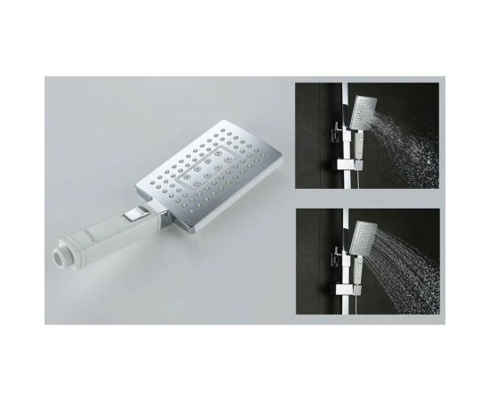 Душевая система Gappo 35к G2407-8 лейка ""Тропический душ"" белый, хром 537388 – изображение 4