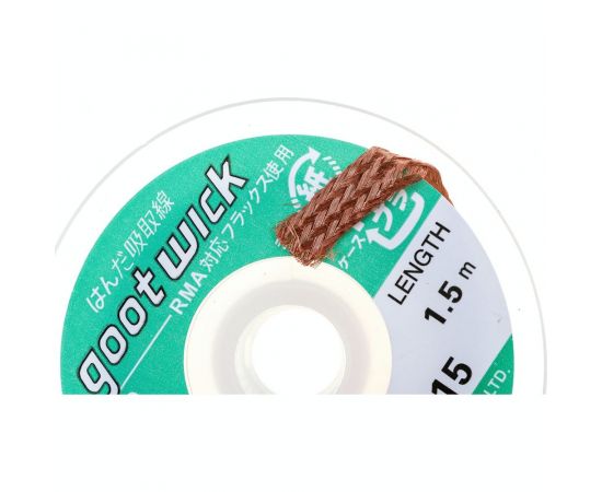 Оплетка для удаления припоя (3.5 мм; 1.5 м) Goot Wick 438674 – изображение 4