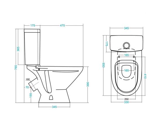 Унитаз-компакт Santek ЛИГА 1.WH30.2.141, 00000040418 – изображение 9