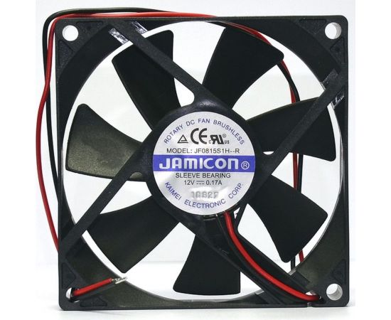 Вентилятор JAMICON JF0815S1H 80х80х15 12В с разъемом 2 конт.MOLEX 5239-2(PHU-2) С00039862 