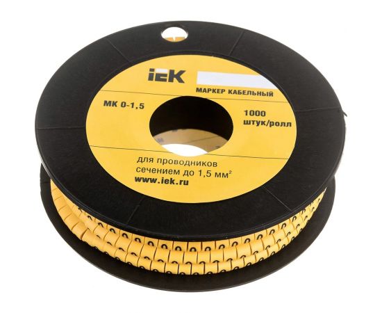 Маркировочное кольцо IEK МК 0-1.5мм, 0, 1000шт/ролл UMK00-0 
